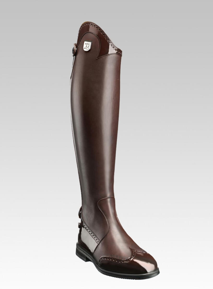 Bottes Tucci Marilyn avec détails vernis et perforés