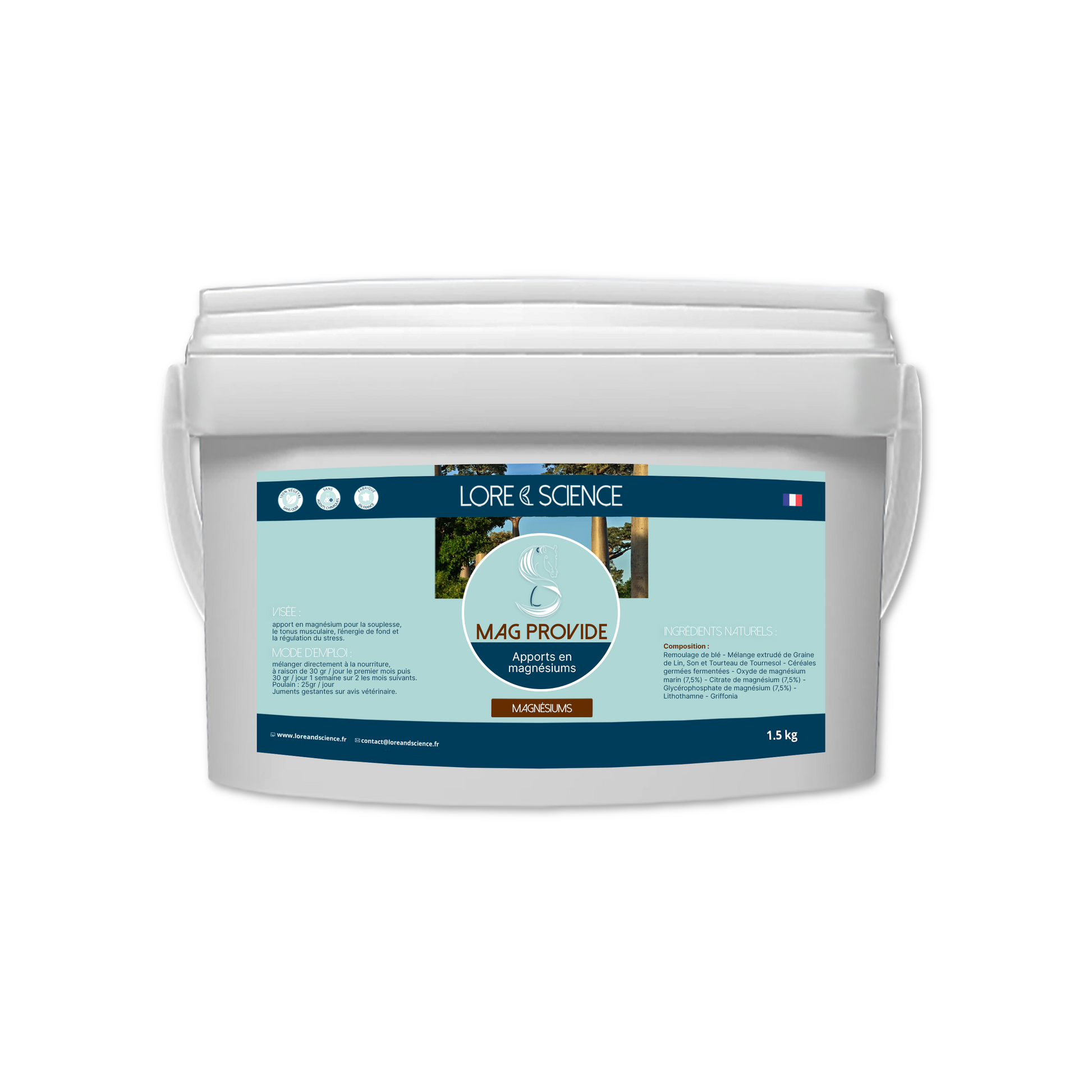magnesium assimilable pour cheval 