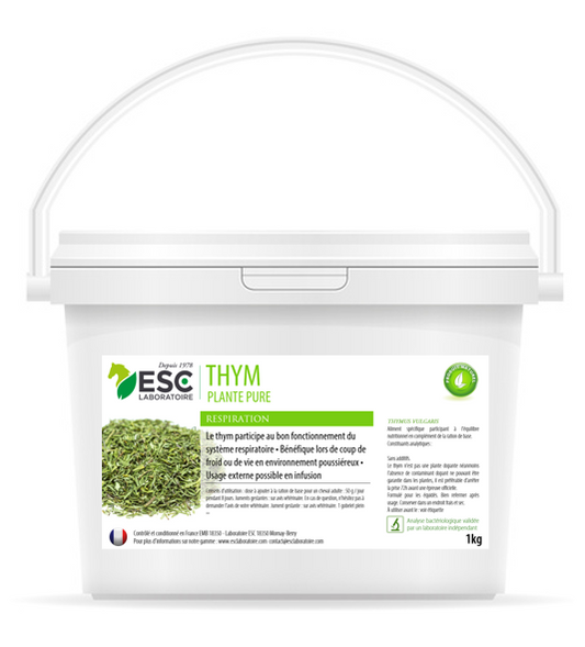 ESC THYM – Hygiène et confort respiratoire cheval – Plante pure