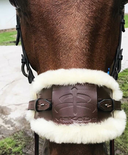 Noseband for Hackamore with sheep